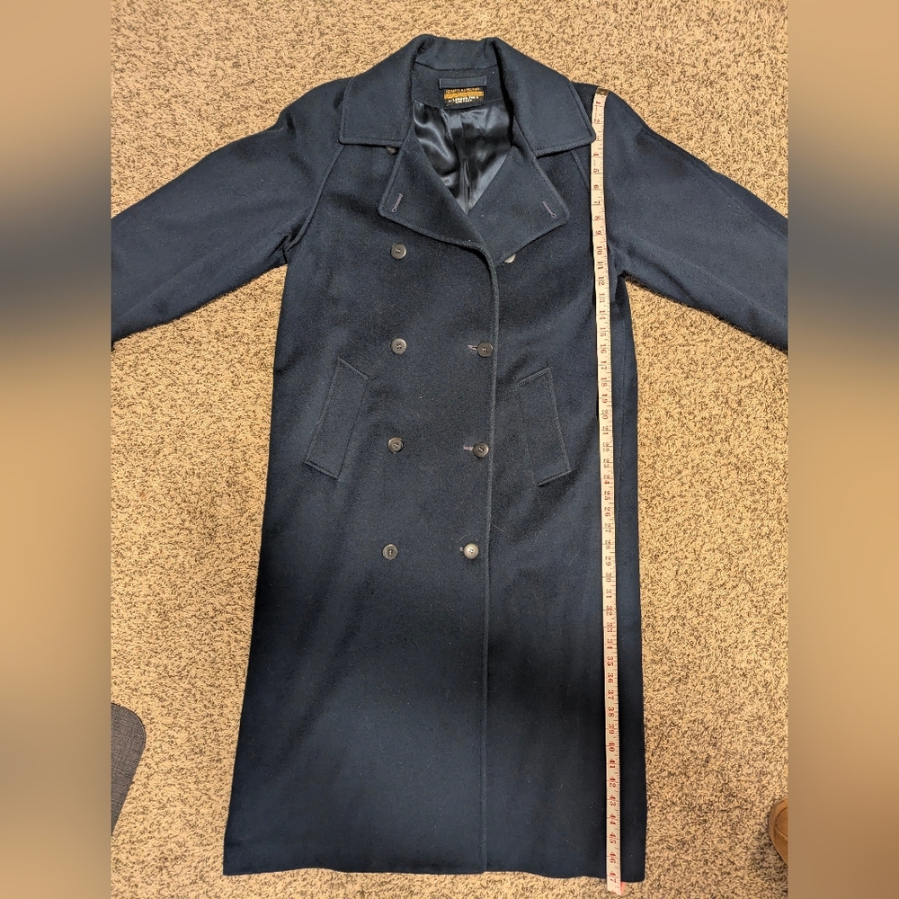 Vintage Double-Breasted Wool Trench
